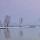 Photo d'un soir d'hiver sur les bords du lac d'Annecy