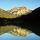 Photographie du lac de Bellevaux et du Roc d'Enfer en fin de journée