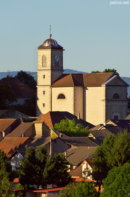 Image de l'glise et du clocher de Clermont en Genevois