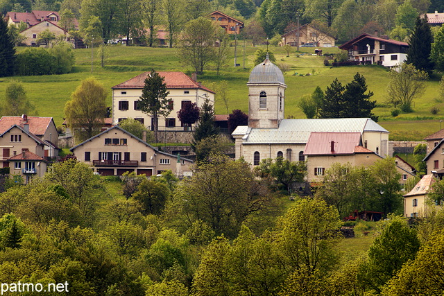 Photographie du village de Belleydoux dans le Parc Naturel Rgional du Haut Jura