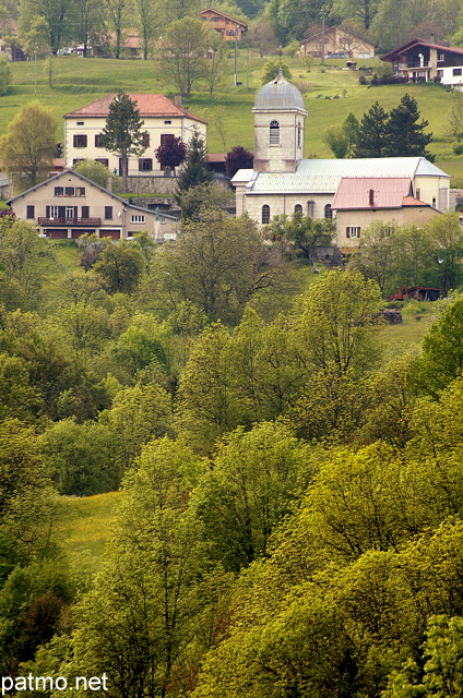 Photograph of Belleydoux church in Haut Jura Natural Park