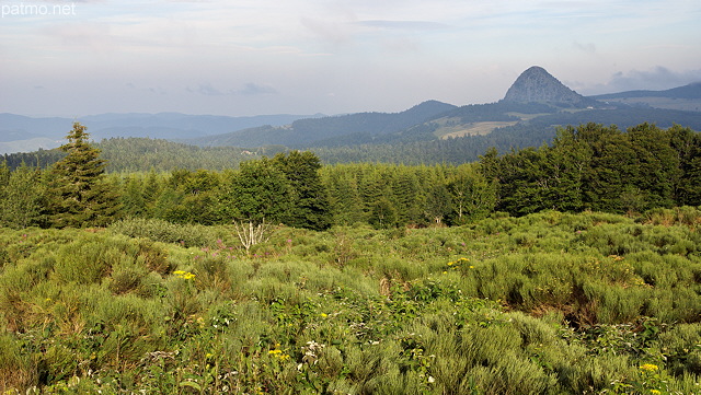 Image d'un paysage d'Ardche autour du Mont Gerbier de Jonc