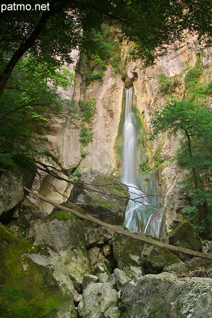 Image de la cascade de Barbennaz  Chaumont en Haute Savoie