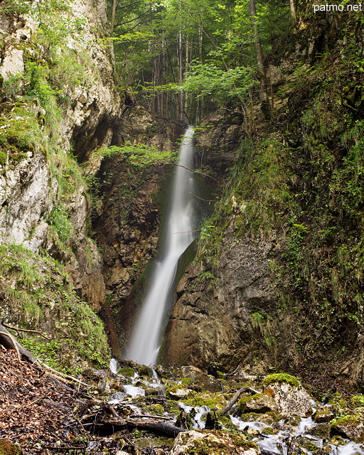 Photo de la cascade du Brion dans la valle de la Valserine