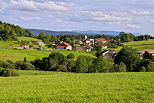 Image d'un paysage rural du Haut Jura autour de Chteau des Prs