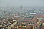 Photo de la ville de Turin vue depuis le dme du Muse National du Cinma