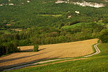 Photographie d'un paysage rural autour du chteau d'Arcine en Haute Savoie
