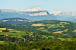 Image of the view on Mont Blanc mountain from Clermon en Genevois