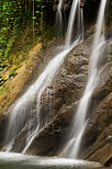 Image d'une cascade d't sur les berges de la rivire du Chran en Haute Savoie