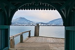 Photo de l'embarcadre du port de Menthon Saint Bernard sur le lac d'Annecy