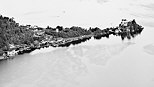 Photographie de la presqu'le et du chteau de Duingt sur le lac d'Annecy