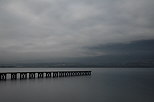 Picture of winter clouds on lake Bourget