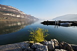 Photographie du lac du Bourget depuis le port de Chtillon Chindrieux en Savoie