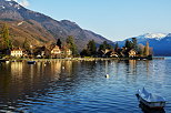 Image of springtime on Annecy lake in Talloires bay